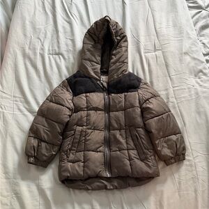 Kids Brown Hooded Jacket 3-4Y
